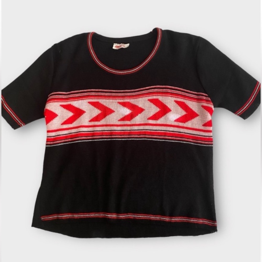 Vintage Miss Scotch English Women’s Sweater Knit Boxy Preppy Academia 70s